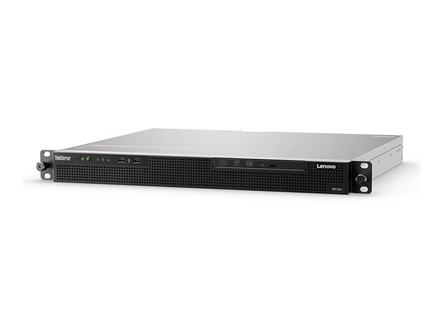 Lenovo ThinkServer RS160 70TG - Server - rack-mountable - 1U - 1 x Xeon E3-1220V5 / up to 3.5 GHz - RAM 8 GB - no HDD - AST2400 - Gigabit Ethernet - no OS - monitor: none - TopSeller