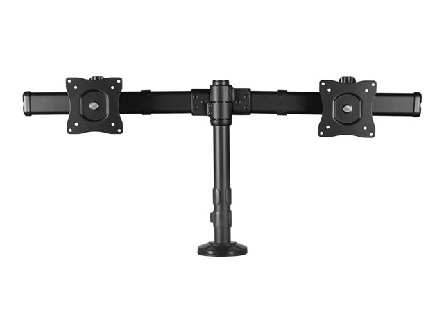 StarTech.com Dual Monitor Mount - Supports Monitors 13\" to 27\" - Adjustable - Desk Clamp or Grommet-Hole Desk Mount for Dual VESA Monitors - Black (ARMBARDUOG) - Stand - for 2 monitors - plastic, aluminium, steel - black - screen size: 13\"-27\" - grommet, desk-mountable