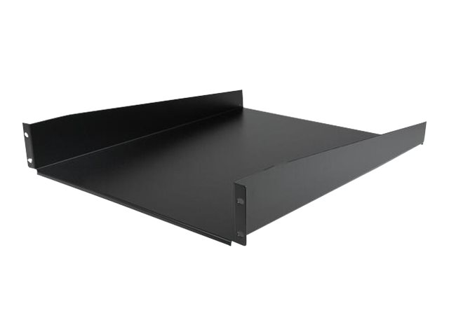 StarTech.com 2U Fixed Server Rack Mount Shelf, 22in Deep Steel Universal Cantilever Tray for 19\" AV/Data/Network Equipment Rack with Cage Nuts & Screws, 50lbs Weight Capacity, 22\" Deep - 2U Network Rack Shelf (CABSHELF22) - Rack shelf - black - 2U - 22\" - for P/N: RK12OD2, RK2433BKM, RK2537BKM, RK3236BKF, RK4236BKB, RK4242BK24, RK4242BK30