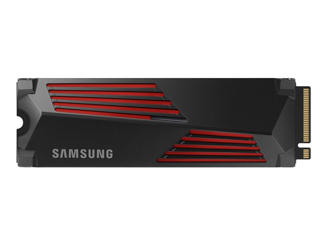 Samsung 990 PRO MZ-V9P1T0CW - SSD - encrypted - 1 TB - internal - M.2 2280 - PCIe 4.0 x4 (NVMe) - 256-bit AES - TCG Opal Encryption 2.0 - integrated heatsink