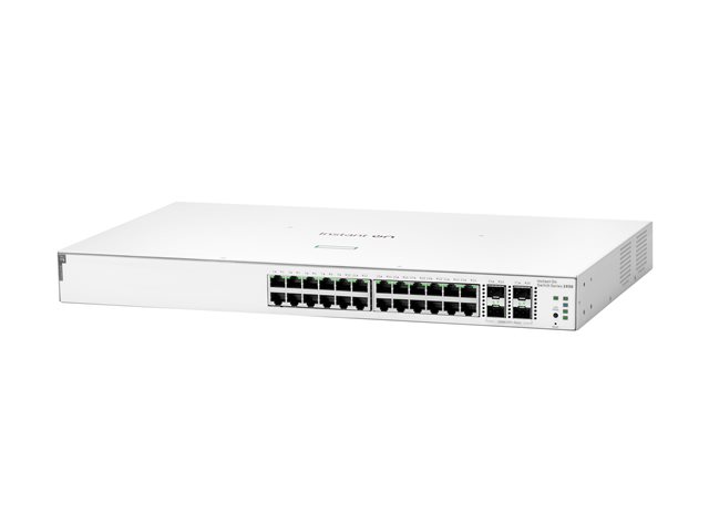 HPE Networking Instant On 1930 24G Class4 PoE 4SFP/SFP+ 195W Switch - Switch - L3 - Managed - 24 x 10/100/1000 (PoE) + 4 x 1 Gigabit / 10 Gigabit SFP+ - rack-mountable - PoE (195 W)