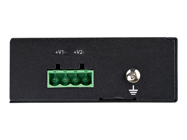 StarTech.com Industrial Gigabit Ethernet PoE Injector, 30W 802.3at PoE+ Midspan 48V-56VDC DIN Rail Power Over Ethernet Injector Adapter, -40C to +75C Cameras/Sensors/WiFi Access, 30W PoE - Midspan PoE Injector (POEINJ30W) - PoE injector - 30 Watt - output connectors: 2 - black