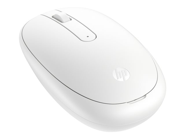 HP 240 - Mouse - right and left-handed - optical - 3 buttons - wireless - Bluetooth 5.1 - lunar white