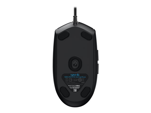 Logitech Gaming Mouse G203 LIGHTSYNC - Mouse - optical - 6 buttons - wired - USB - black