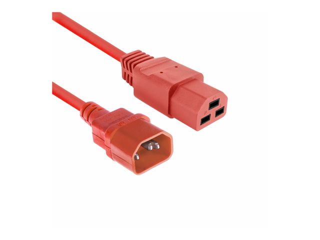 POWERCORD C14 - C21 RD 1.50M. 1 stk