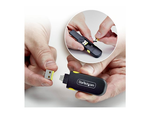 USB-A Port Blocker Key 4x USB-A Plugs