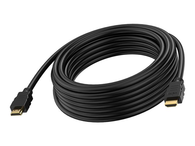 VISION Professional installation-grade HDMI cable - LIFETIME WARRANTY - 8K @ 60 Hz - HDMI version 2.1 - 48 Gbps - double shielded - gold plated connectors - HDMI (M) to HDMI (M) - outer diameter 7.3 mm - 28 AWG - 3 m - black