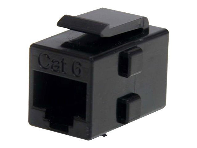 StarTech.com Cat 6 RJ45 Keystone Jack Network Coupler - F/F (C6KEYCOUPLER) - Network coupler - RJ-45 (F) to RJ-45 (F) - CAT 6 - black