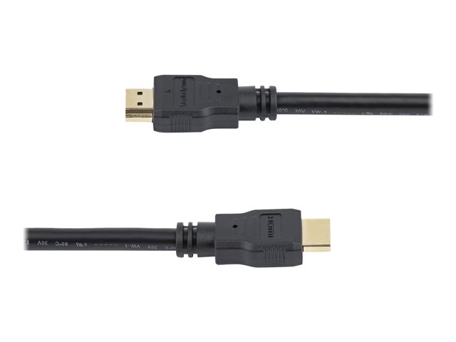 StarTech.com 6ft (2m) HDMI Cable, 4K High Speed HDMI Cable with Ethernet, UHD 4K 30Hz Video, HDMI 1.4 Cable, Ultra HD HDMI Monitors, Projectors, TVs & Displays, Black HDMI Cord - 6ft HDMI Cable (Male/Male) - HDMI cable - HDMI male to HDMI male - 1.8