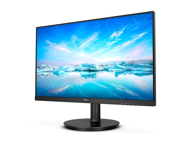 Philips V-line 222V8LA - LED monitor - 22\" (21.5\" viewable) - 1920 x 1080 Full HD (1080p) @ 75 Hz - VA - 250 cd/m² - 3000:1 - 4 ms - HDMI, VGA, DisplayPort - speakers - textured black