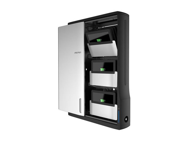 Ergotron Zip12 - Cabinet unit (charge only) - for 12 netbooks/tablets - black, silver - screen size: up to 12\" - wall-mountable