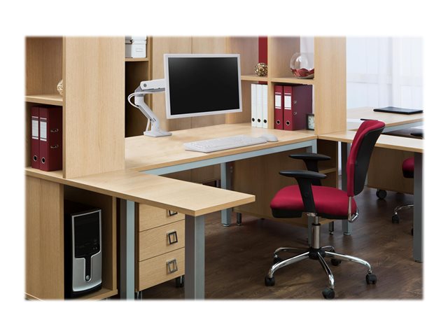 Ergotron HX - Mounting kit (monitor arm) - for Monitor - white - screen size: up to 49\" - desktop