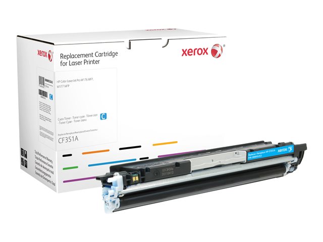 Xerox - Cyan - compatible - toner cartridge (alternative for: HP CF351A) - for HP Color LaserJet Pro MFP M176n, MFP M177fw