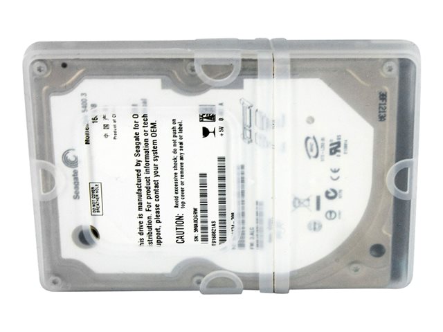 StarTech.com 2.5in Silicone Laptop Hard Drive Protector Sleeve with Connector Cap - 3.5 HDD protector - Hard Drive protector (HDDSLEV25) - Hard drive protective sleeve - clear - for P/N: SATERASER4, SDOCK1EU3P2, SDOCK2ERU33, SDOCK2U33V, SDOCK4U313, USB31C2SAT3
