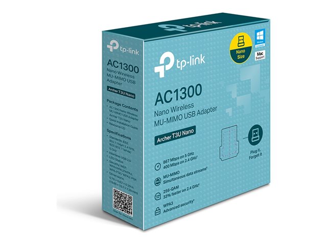 TP-Link Archer T3U Nano - Network adapter - USB 2.0 - Wi-Fi 5