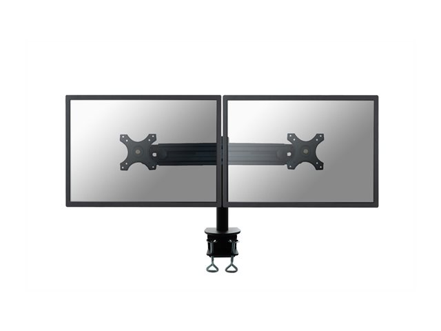 Neomounts by Newstar FPMA-D700D - Mounting kit - for 2 LCD displays (full-motion) - black - screen size: 19\"-30\" - clamp mountable, desk-mountable