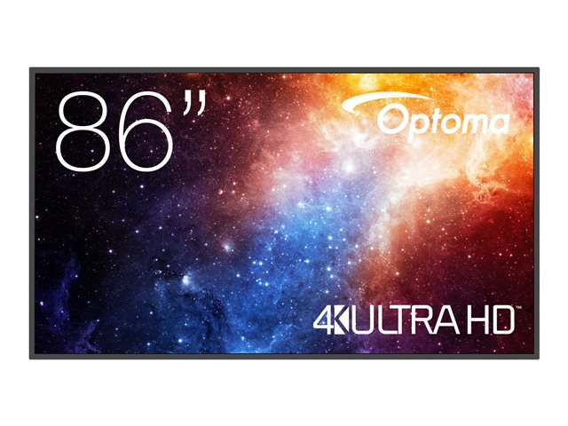 Optoma N3861K - 86\" Diagonal Class N-Series LED-backlit LCD display - digital signage / conference - 4K UHD (2160p) 3840 x 2160 - Direct LED
