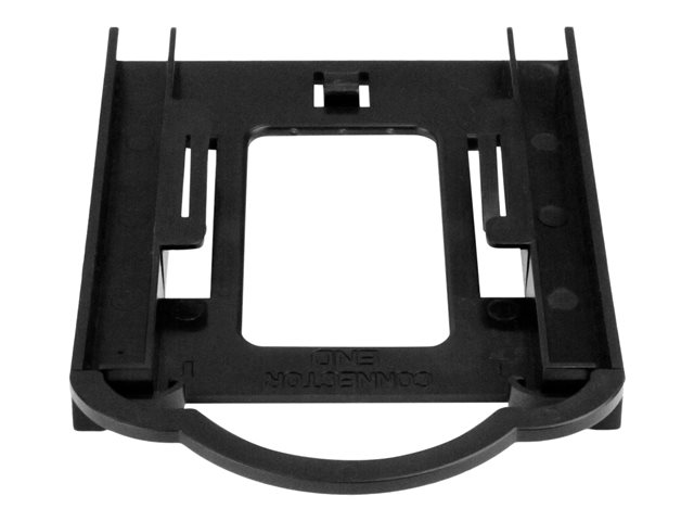 StarTech.com 2.5 SSD/HDD Mounting Bracket for 3.5 Drive Bay - 5 Pack - Tool-less - Hard Drive Mounting Kit (BRACKET125PTP) - Storage bay adapter - 3.5\" to 2.5\" - black (pack of 5)
