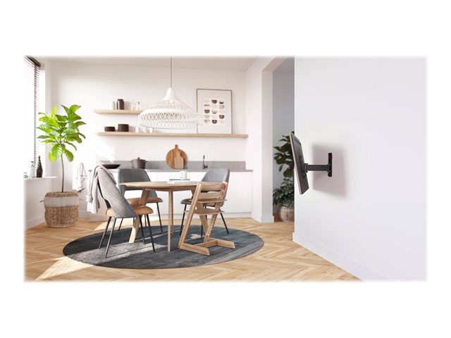 Vogel's Comfort TVM 3225 - Mounting kit (bracket, VESA adapter, cover) - full-motion - for flat panel - aluminium - black - screen size: 19\"-43\" - wall-mountable