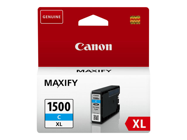 Canon PGI-1500XL C - 12 ml - High Yield - cyan - original - ink tank - for MAXIFY MB2050, MB2150, MB2155, MB2350, MB2750, MB2755