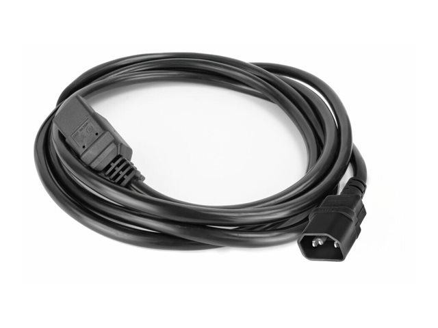 POWERCORD C14 - C21 BK 3.00M. 1 stk