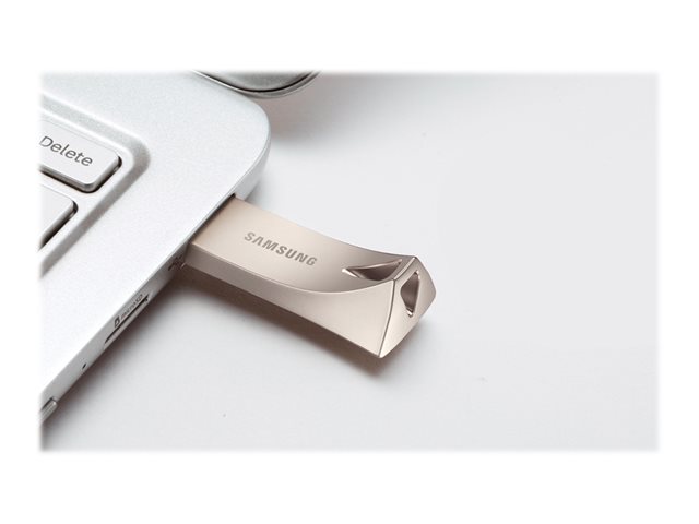 Samsung BAR Plus MUF-64BE3 - USB flash drive - 64 GB - USB 3.1 Gen 1 - champagne silver