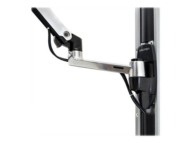 Ergotron LX - Mounting kit (wall mount, monitor arm) - for LCD display - aluminium - polished aluminium - screen size: up to 34\"