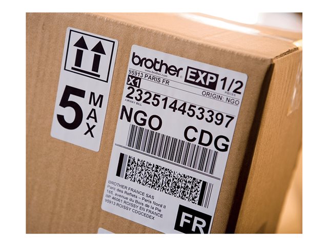 Label printer - direct thermal - Roll (10.36 cm) - 300 x 300 dpi - up to 110 mm/sec - USB 2.0 - cutter - white, glossy black