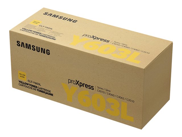 Samsung CLT-Y603L - High Yield - yellow - original - toner cartridge (SU557A) - for ProXpress SL-C4010N, SL-C4010ND, SL-C4012ND, SL-C4060FX, SL-C4062FX