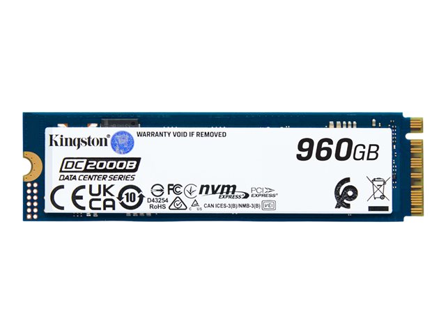 Kingston Data Center DC2000B - SSD - Enterprise - 960 GB - internal - M.2 2280 - PCIe 4.0 x4 (NVMe)
