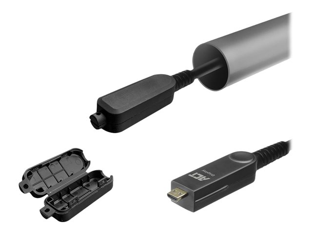 High Speed - HDMI-kabel - HDMI male naar HDMI male afneembaar - 10 m - glasvezel - zwart - Active Optical Cable (AOC), ondersteunt 4K60Hz (3840 x 2160)