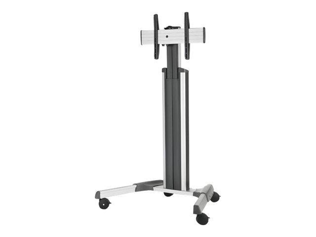 Chief Medium FUSION MPAUS - Cart - for flat panel - silver - screen size: 37\"-55\"