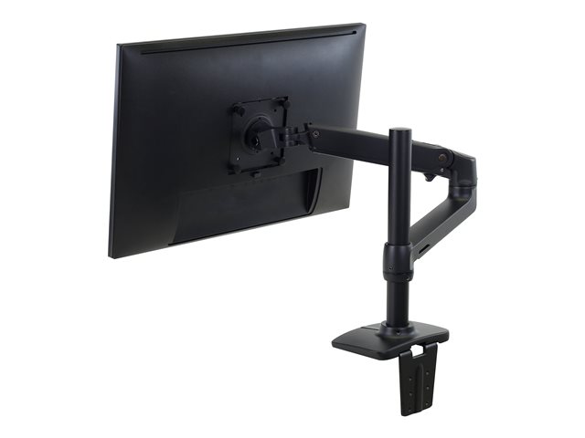 Ergotron - Mounting kit (articulating arm, tall pole, 2-piece desk clamp) - for Monitor - aluminium - matte black - screen size: up to 34\" - desk-mountable