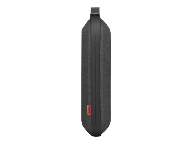 Lenovo Go - Hard case for mobile phone / earphones / notepad / cable / power adapter / pens / powerbank / mouse - polyester, recycled PET - dark grey - for ThinkCentre M75t Gen 2 11W5