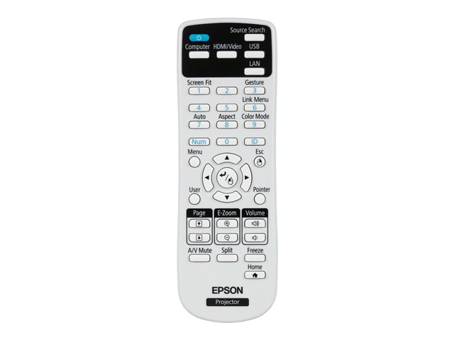 Epson EB-2250U - 3LCD projector - 5000 lumens (white) - 5000 lumens (colour) - WUXGA (1920 x 1200) - 16:10 - 1080p - LAN - white