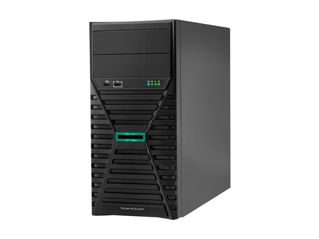 HPE ProLiant ML30 Gen11 Performance - Server - tower 4U - 1-way - 1 x Xeon E-2436 / up to 5 GHz - RAM 16 GB - SATA - hot-swap 2.5\" bay(s) - no HDD - Gigabit Ethernet - monitor: none