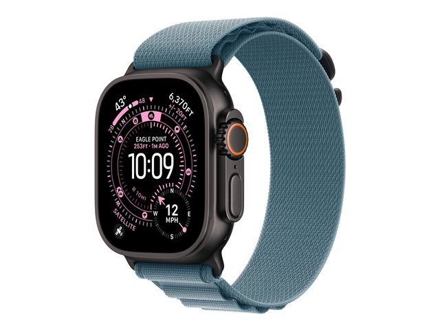 49mm Light Blue AlpineLoop -Large - Black Titanium Finish