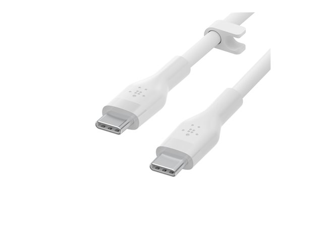 Belkin BoostCharge - USB cable - 24 pin USB-C (M) to 24 pin USB-C (M) - 3 m - white