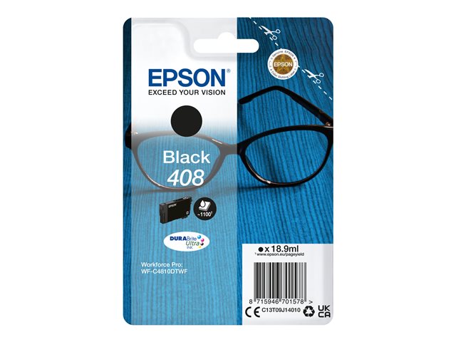Epson 408 - 18.9 ml - black - original - blister - ink cartridge - for WorkForce Pro WF-C4810DTWF