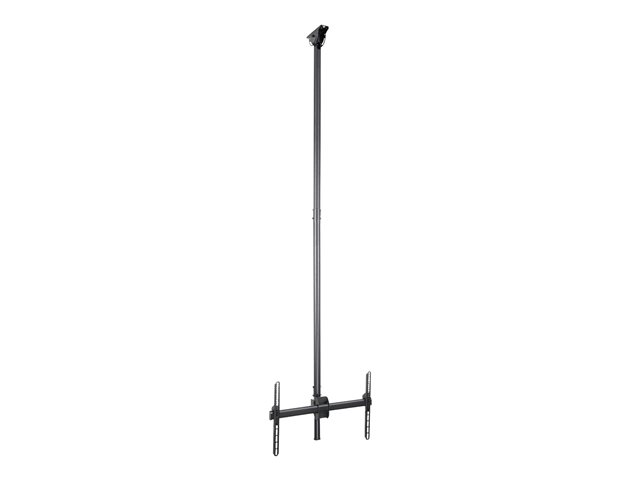 StarTech.com Ceiling TV Mount - 8.2' to 9.8' Long Pole - Full Motion - Supports Displays 32\" to 75\" - For VESA Mount Compatible TVs (FPCEILPTBLP) - Bracket - for flat panel - heavy duty steel - black - screen size: 32\"-70\" - ceiling mountable - for P/N: HDMIPLATE