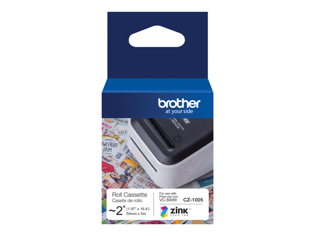 Brother CZ-1005 - Roll (5 cm x 5 m) 1 roll(s) continuous labels - for Brother VC-500W