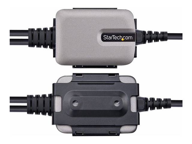 StarTech.com 13ft (4m) 2-Port USB to Serial Adapter Cable, Interchangeable DB9 Screws/Nuts, COM Retention, USB-A to DB9 RS232, FTDI, Level-4 ESD Protection, Windows/macOS/ChromeOS/Linux - Rugged TPE Construction (2P6FFC-USB-SERIAL) - USB / serial cab
