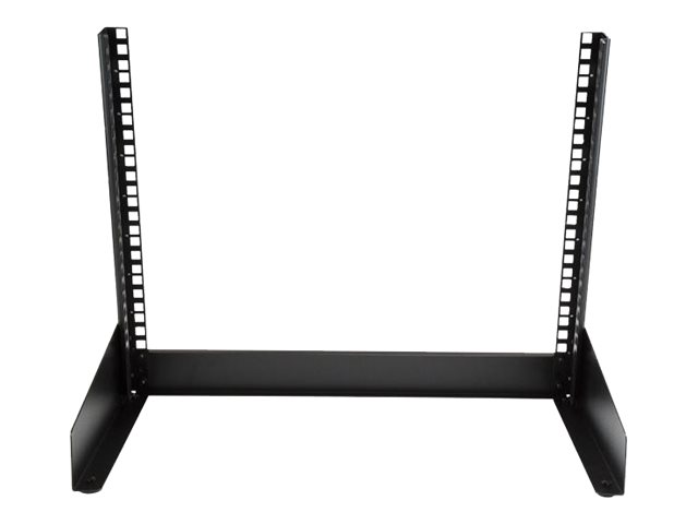 StarTech.com 8U Open Frame Network Rack - 19\" 2 Post Free Standing Desktop Rack for Computer, AV, Media, IT, Data & Server Room Equipment (RK8OD) - Rack open frame - 2-post - 8U