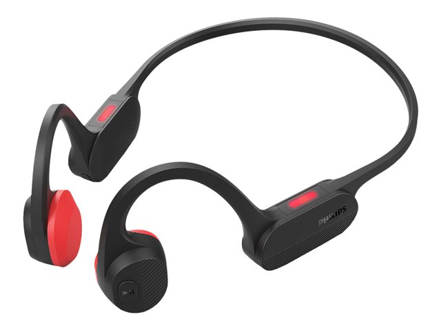 Philips TAA5608BK - Headphones with mic - open ear - behind-the-neck mount - Bluetooth - wireless - black