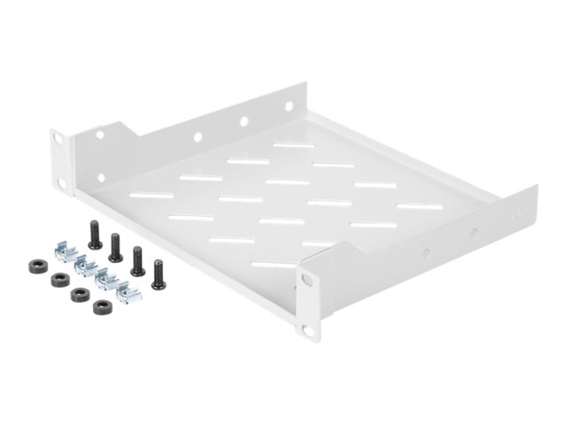 254 MM (10in) 1U FIXED SHELF 44X254X200 MM COLOR GREY (RAL 7035)