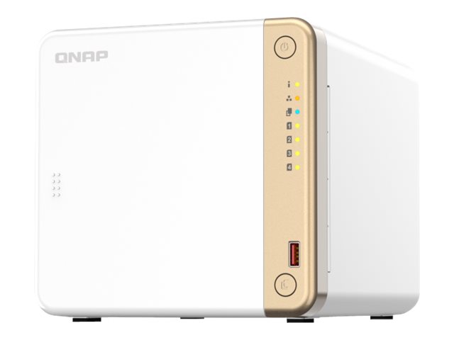 QNAP TS-462 - NAS server - 4 bays - SATA 6Gb/s - RAID RAID 0, 1, 5, 6, 10, 50, JBOD, 60 - RAM 2 GB - 2.5 Gigabit Ethernet - iSCSI support