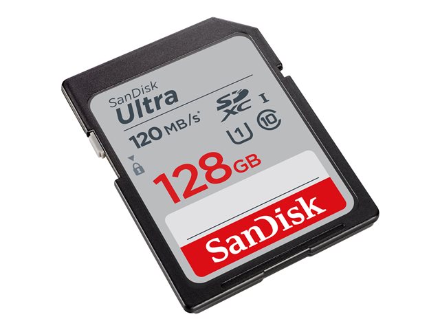 SanDisk Ultra - Flash memory card - 128 GB - Class 10 - SDHC UHS-I