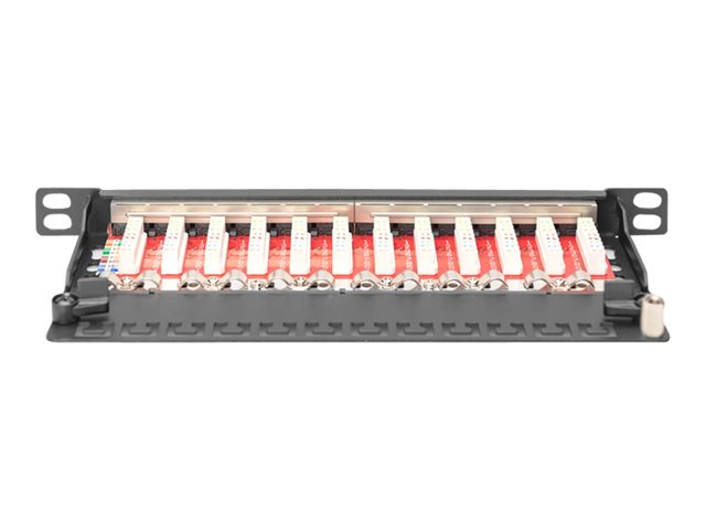 10IN CAT 6A Patch Panel 12-port 0.5U 10I