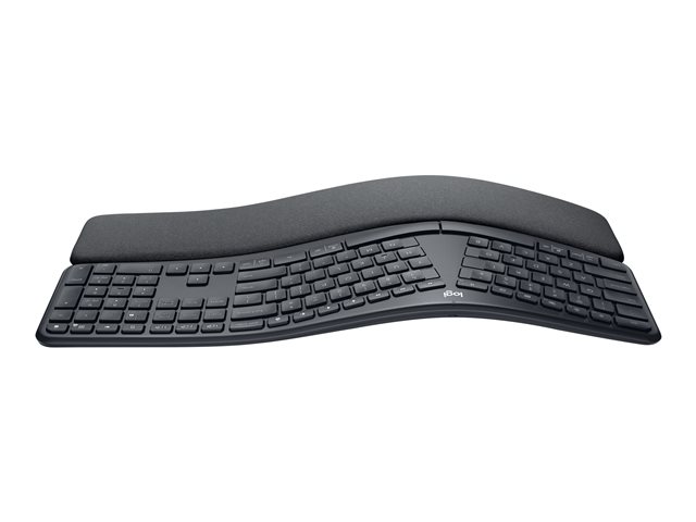 Logitech ERGO K860 - Keyboard - wireless - 2.4 GHz, Bluetooth 5.0 - QWERTY - Spanish - graphite