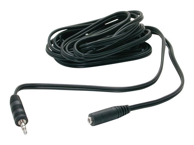 StarTech.com 12 ft. (3.7 m) 3.5mm Audio Extension Cable - PC Speaker Extension Audio Cable - Strain Relief - Black - Aux Cable (MU12MF) - Audio extension cable - mini-phone stereo 3.5 mm male to mini-phone stereo 3.5 mm female - 3.7 m - for P/N: PEXSOUND7CH, SV211DPUA, SV211DPUA4K, SV211HDUA4K, SV431DL2DU3A, SV431TDVIUA